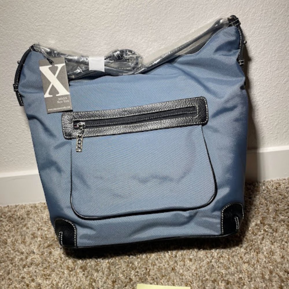 Maxx New York Blue Purse with Matching Coin Purse